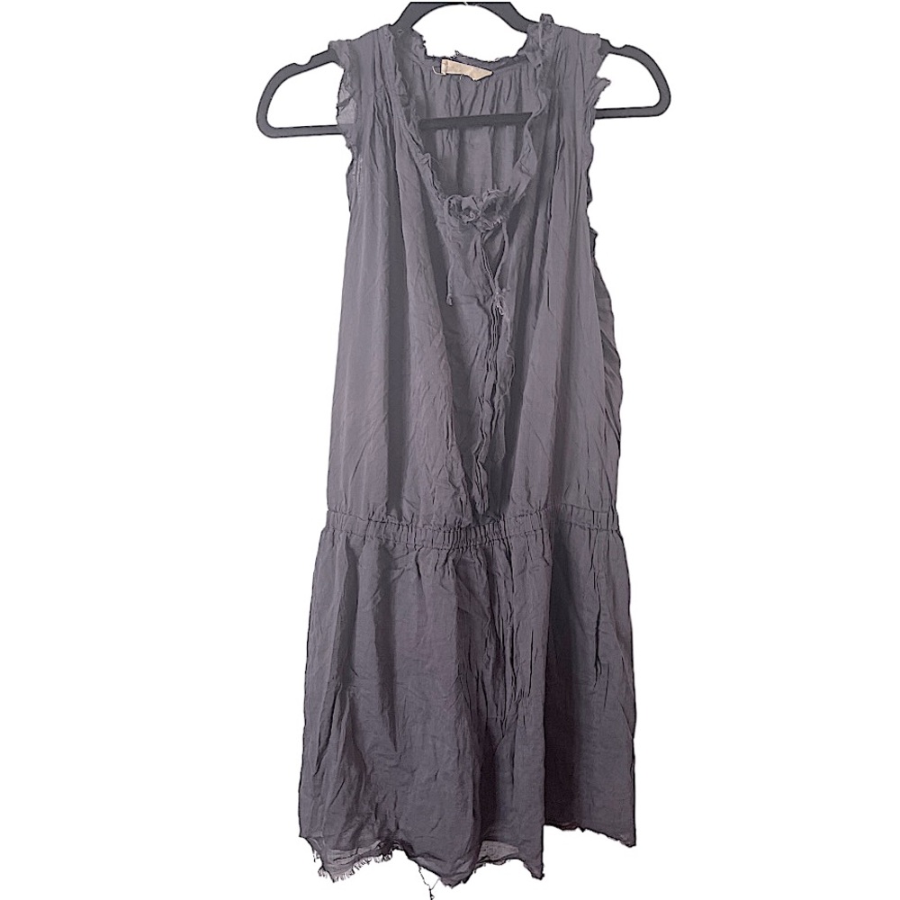 Isabel‎ Marant Ecote Cotton Linen Blend Grey Sleeveless Dress